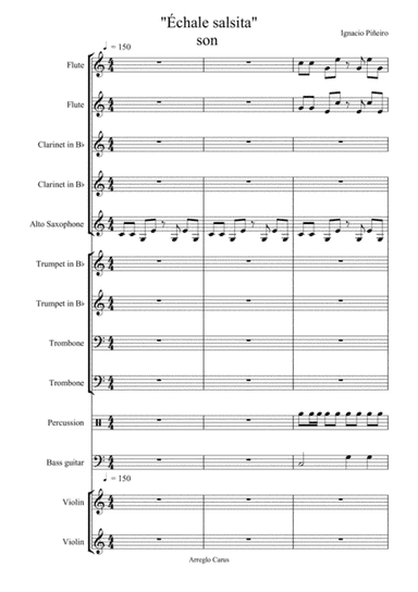 Echale Salsita (arr. Rolando Carus)