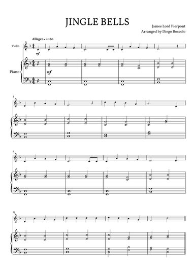 Jingle Bells (arr. Diego Boscolo)