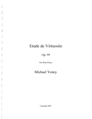 Etude de Virtuosite, op. 99