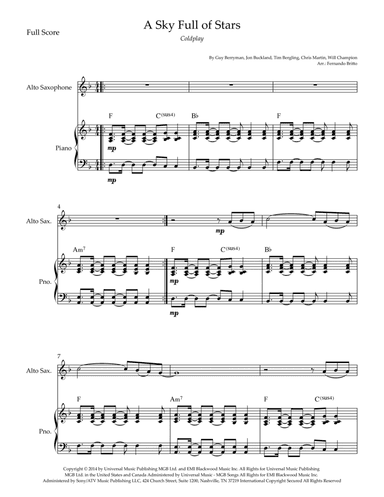 A Sky Full Of Stars (arr. Fernando Britto)
