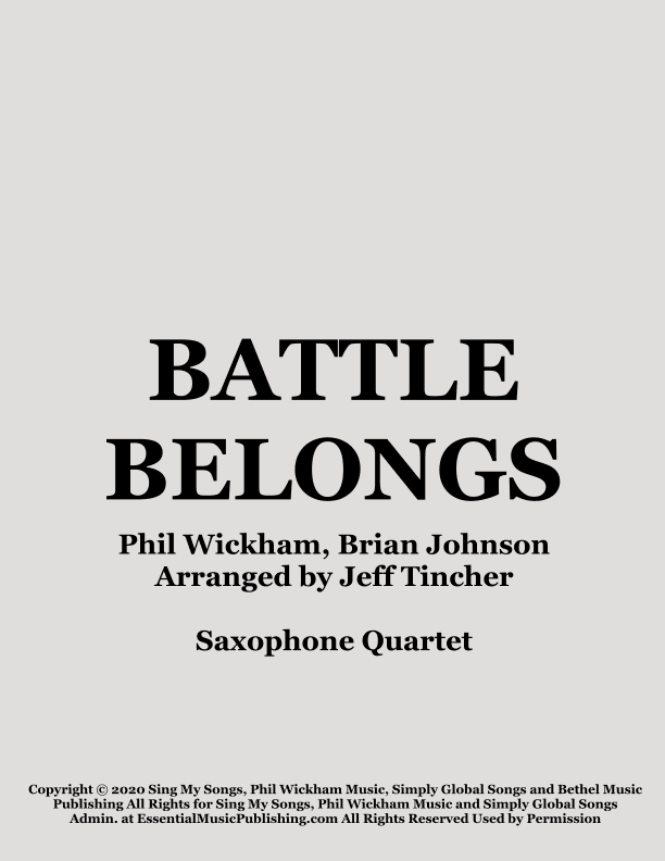 Battle Belongs (arr. Jeff Tincher)