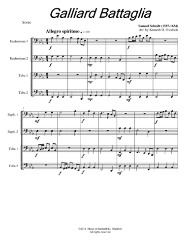 Galliard Battaglia (arr. Kenneth D. Friedrich)