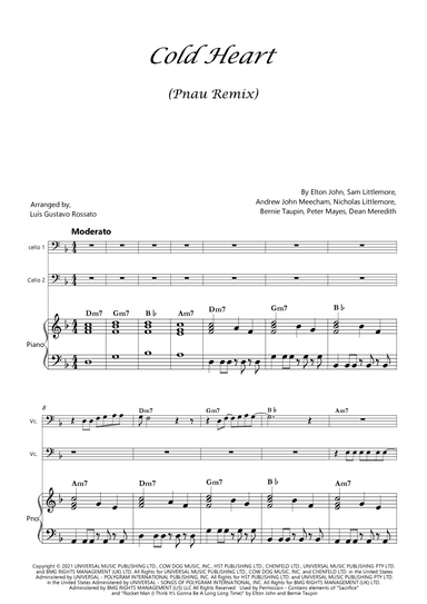 Cold Heart (pnau Remix) (arr. Luís Gustavo Rossato)