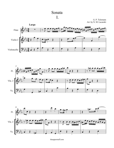 Sonata in C Minor Movement I (arr. Nick Lacanski)