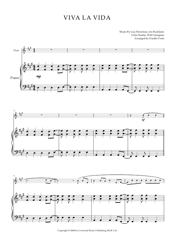 Viva La Vida (arr. Danillo Porto)