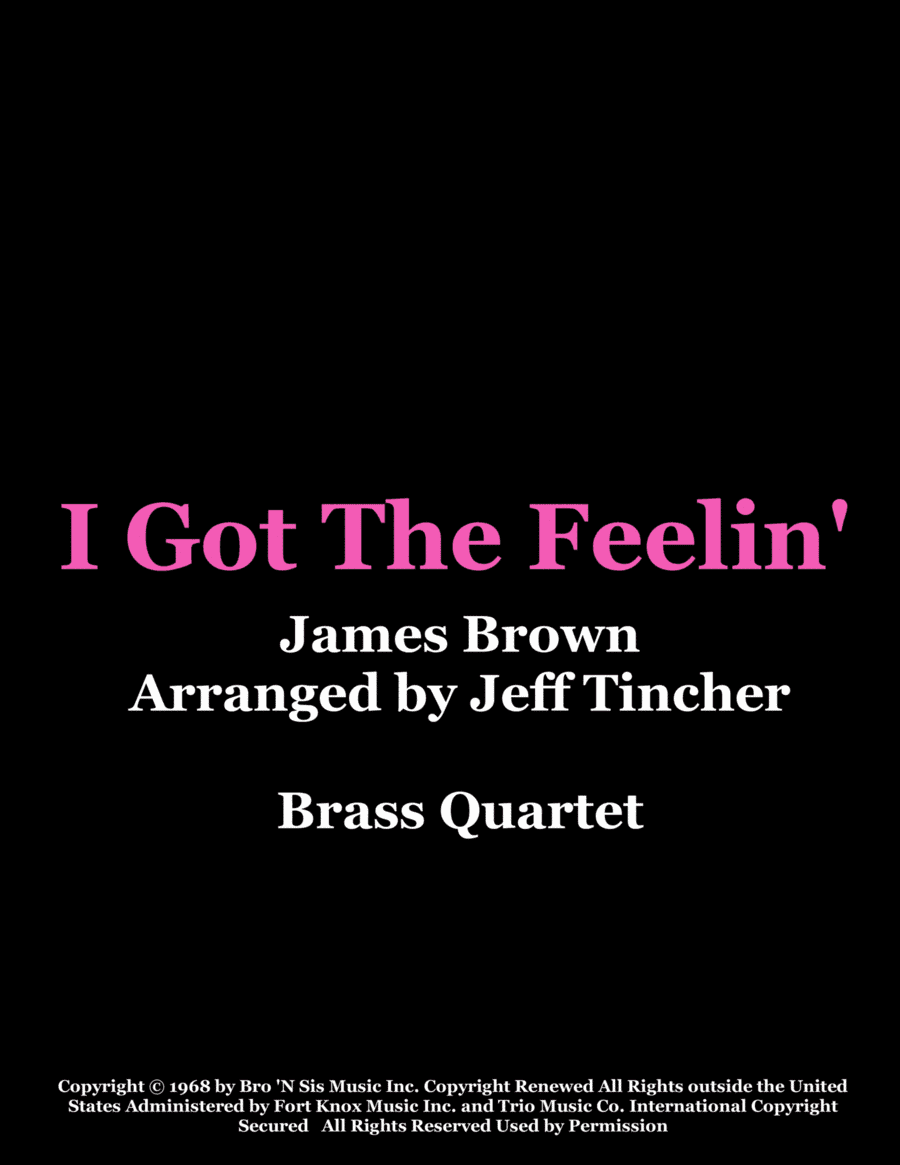 I Got The Feelin' (arr. Jeff Tincher)