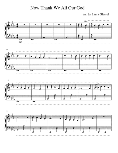 Now Thank We All Our God (arr. Laura Glassel)
