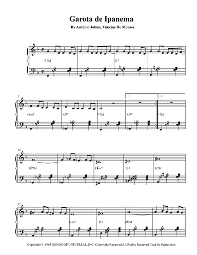 Garôta De Ipanema (arr. Bruno Malaguti)