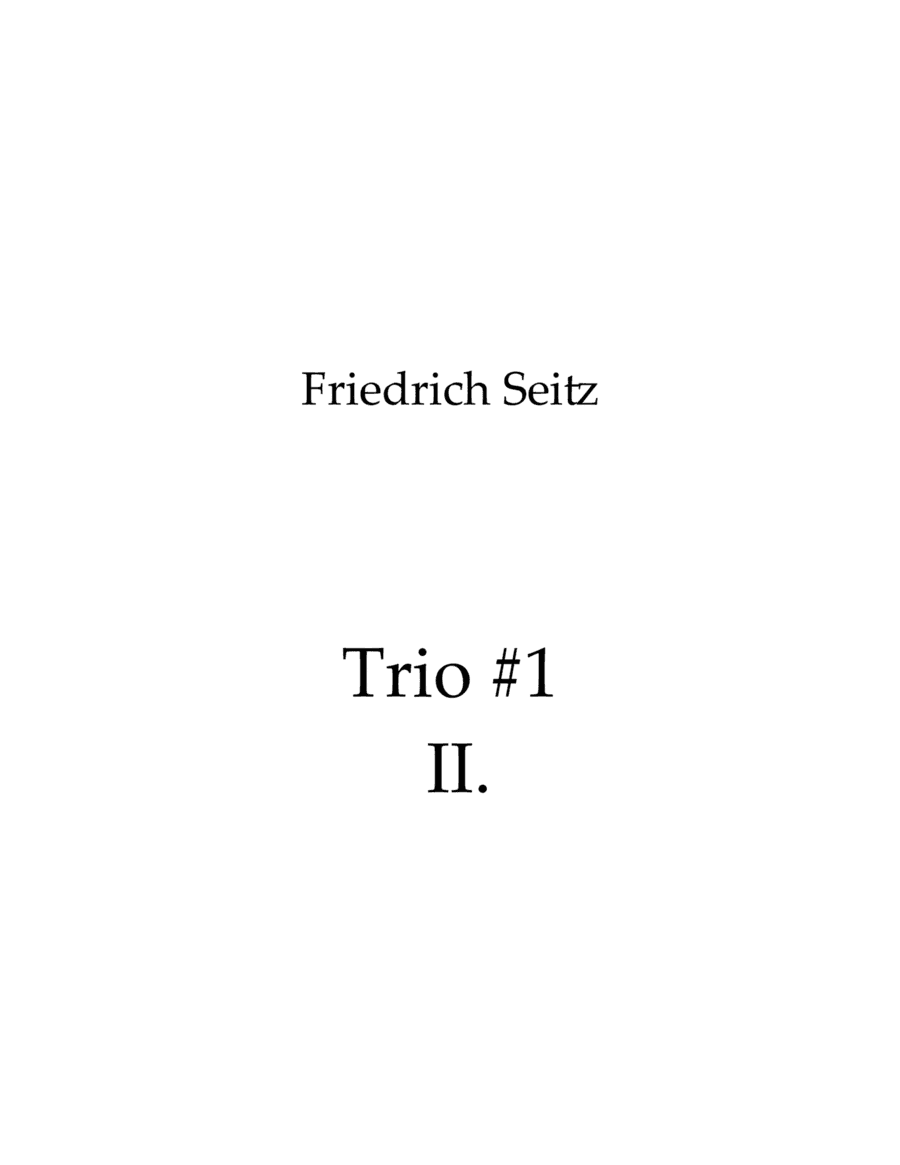 Trio #1 II. Andante espressivo (arr. Nick Lacanski)