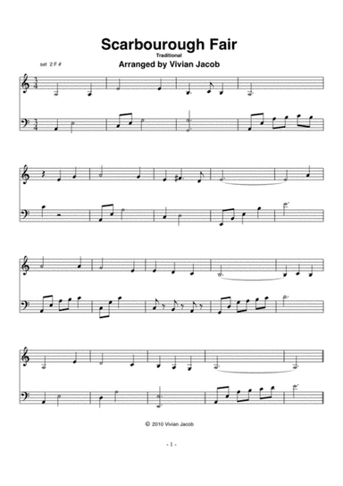 Scarborough Fair (arr. Vivian Jacob)