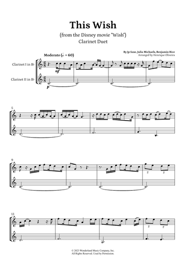 This Wish (arr. Henrique Oliveira)