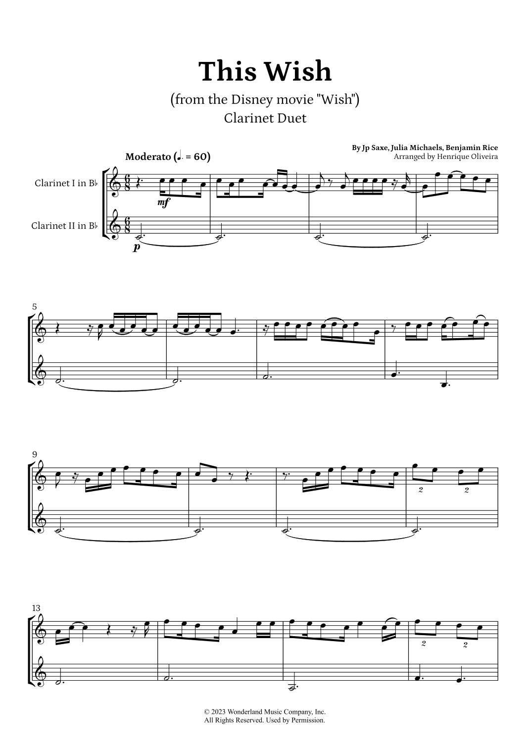 This Wish (arr. Henrique Oliveira)