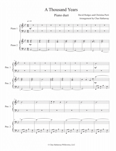 A Thousand Years (arr. Chas Hathaway)