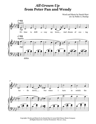 All Grown Up (arr. Pattie A. Dunlap)