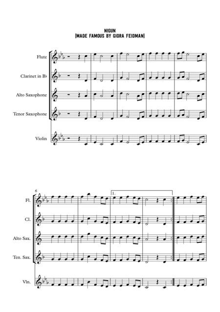 Klezmer and folk songs from eastern europe (arr. Alexander Bosrup Karlsen)