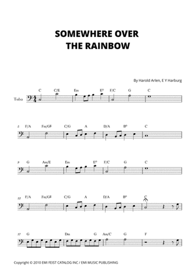 Over The Rainbow (arr. Cadenza Editions)