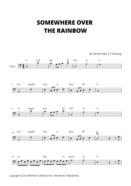 Over The Rainbow (arr. Cadenza Editions)