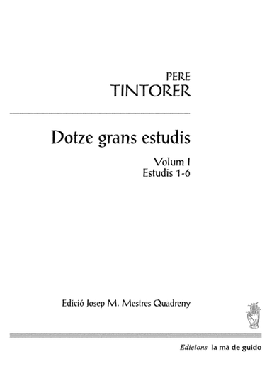 Dotze grans estudis (volum 1)