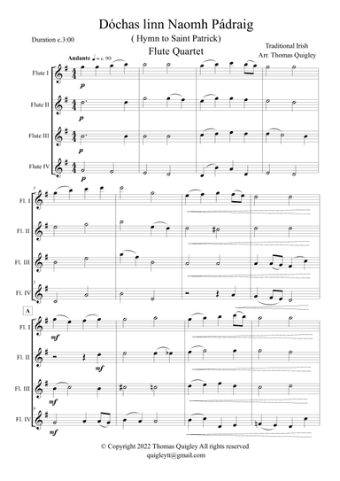 Dóchas Linn Naomh Pádraig (Hymn To Saint Patrick) (arr. Thomas Quigley)