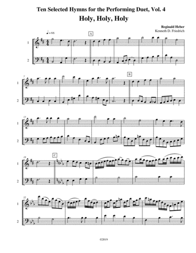 Ten Selected Hymns for the Performing Duet, Vol. 4 - violin and cello (arr. Kenneth D. Friedrich)