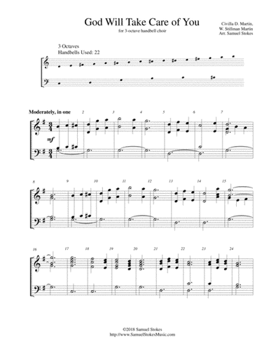 God Will Take Care of You - for 3-octave handbell choir (arr. Samuel Stokes)