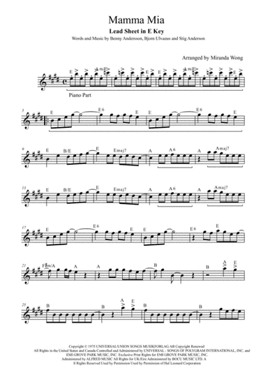 Mamma Mia (arr. Miranda Wong)