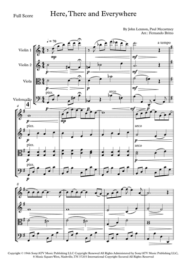 Here, There And Everywhere (arr. Fernando Britto)