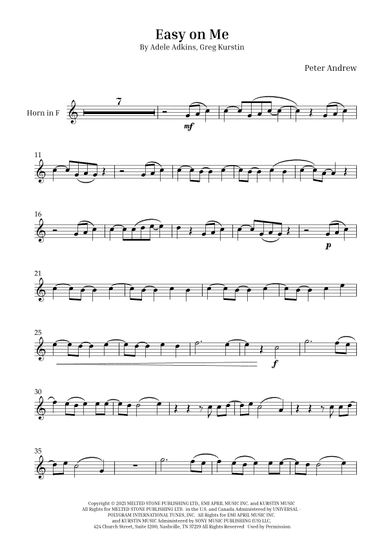 Easy On Me (arr. Peter Andrew)