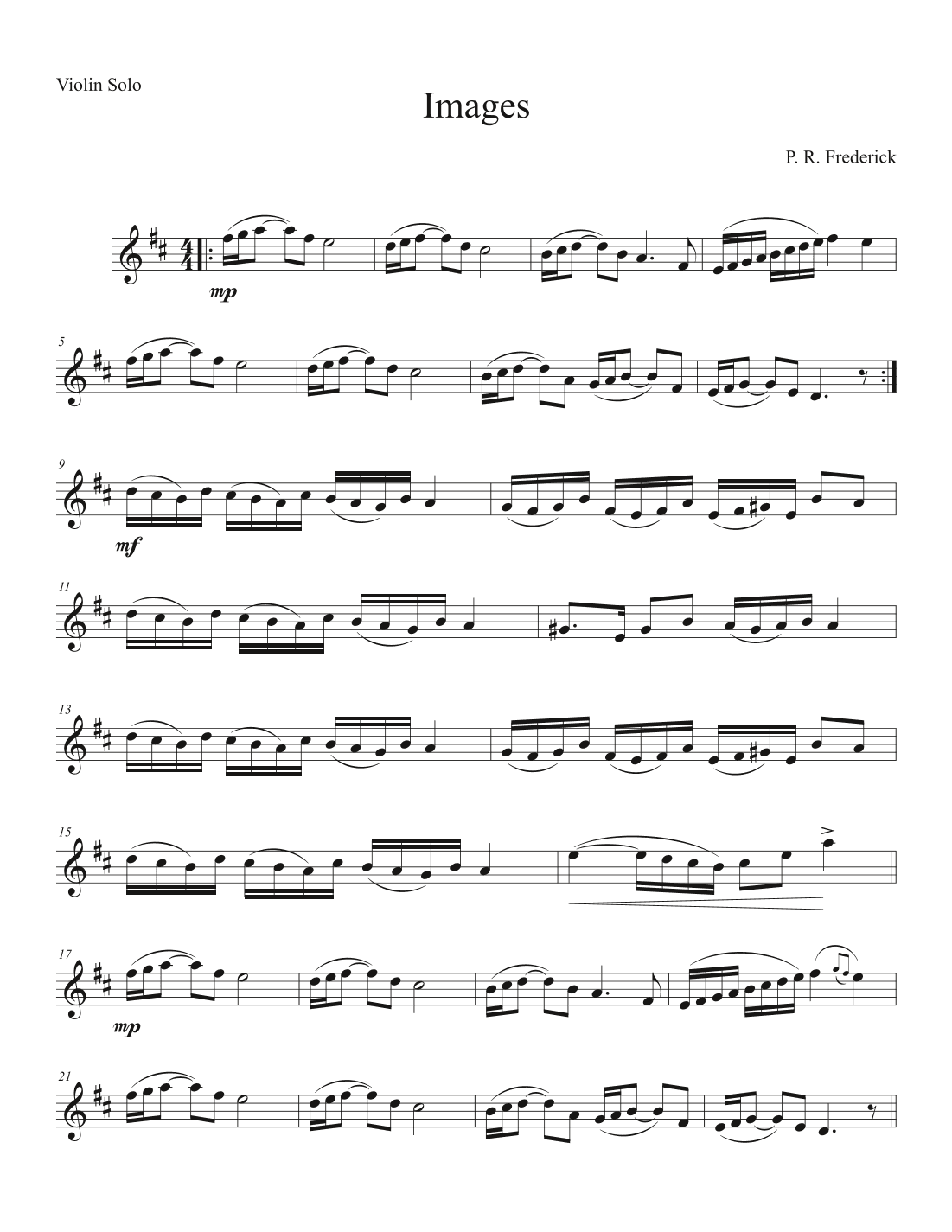 Images (Violin solo)