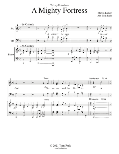 A MIghty Fortress (arr. Tom Rule)