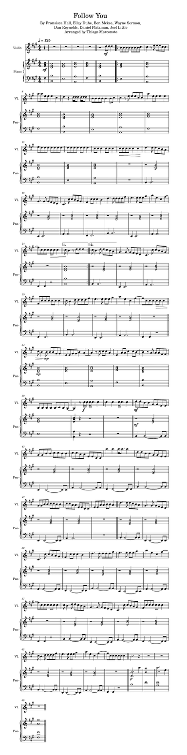 Follow You (arr. Thiago Marconato)