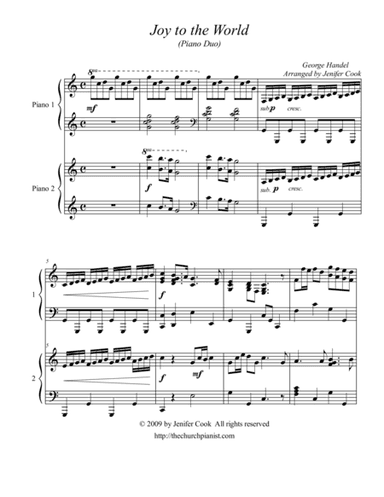 Joy to the World (arr. Jenifer Cook)