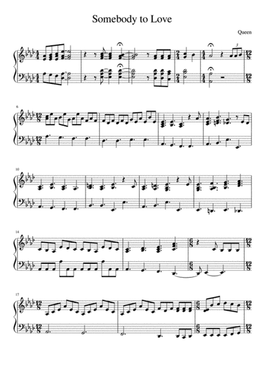 Somebody To Love (arr. Francesca Chiofalo)