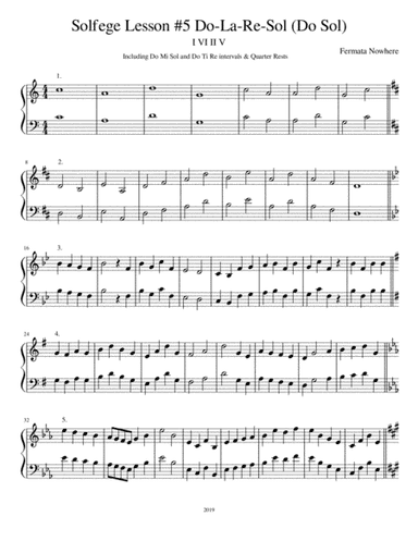 Sight Singing Do-La-Re-Sol Focus | Choral Sight Singing & Solfege Practice