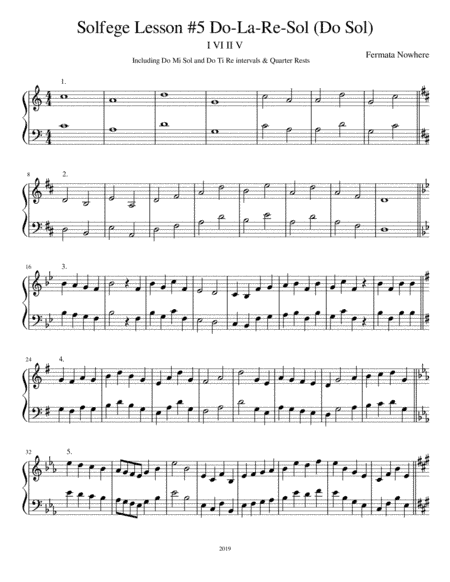 Sight Singing Do-La-Re-Sol Focus | Choral Sight Singing & Solfege Practice