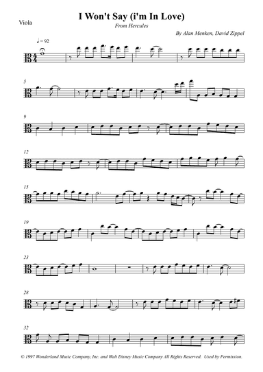 I Won't Say (i'm In Love) (arr. Wesley S. SIlva)