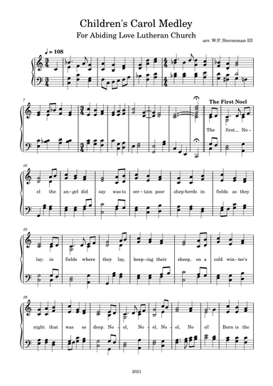 Children's Carol Medley (arr. W.P. Sterneman III)
