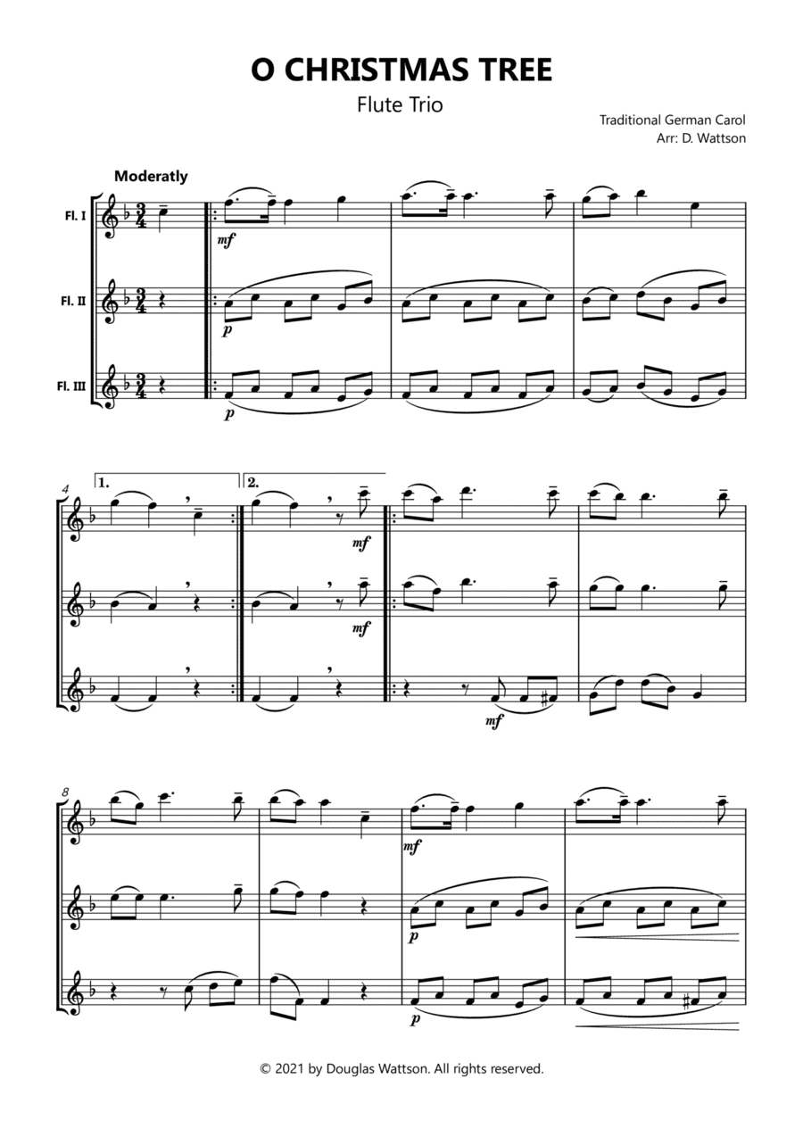 O Christmas Tree (arr. Douglas Wattson)