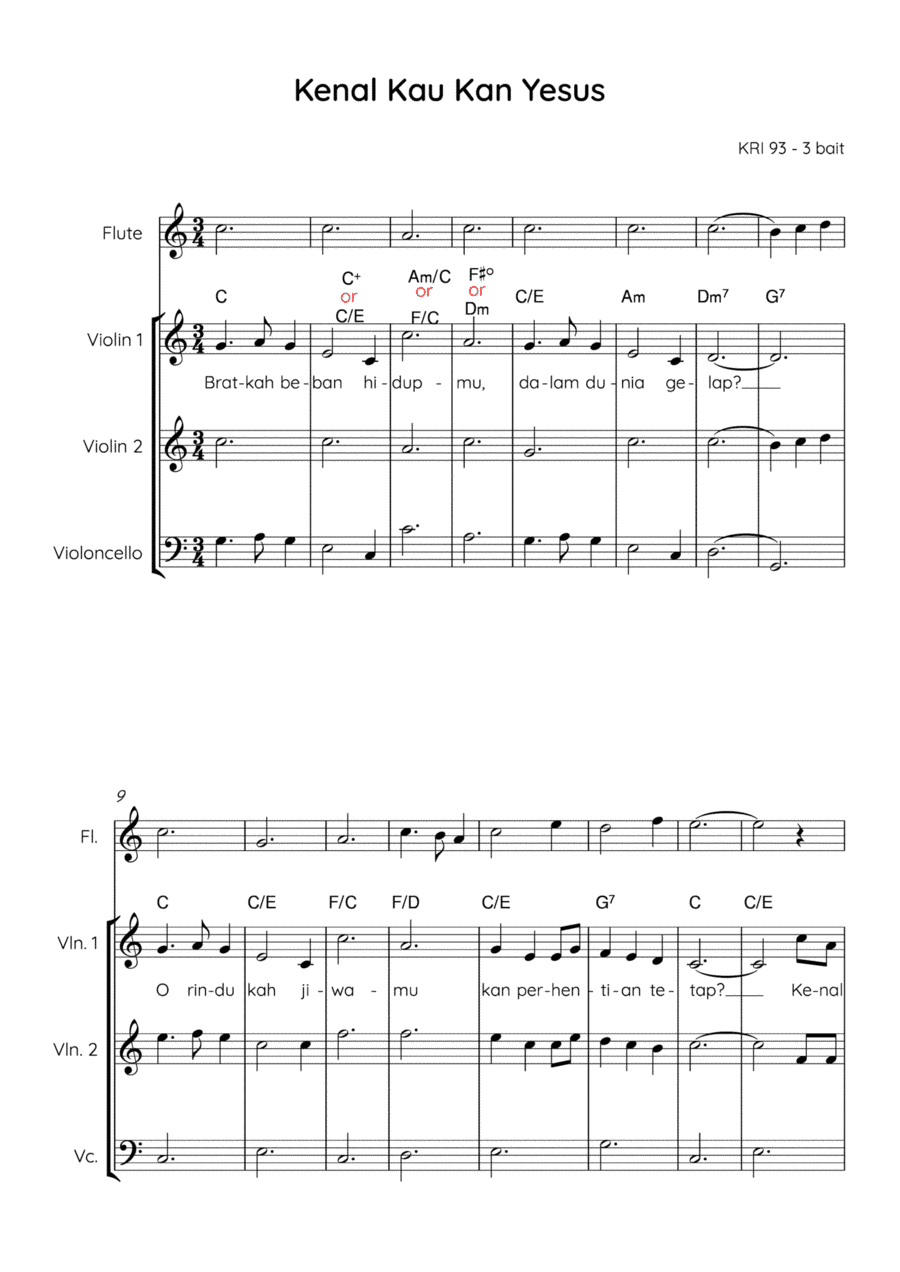 Do You Know My Jesus? / Kenal Kau 'Kan Yesus? (arr. Angie Wiranata)