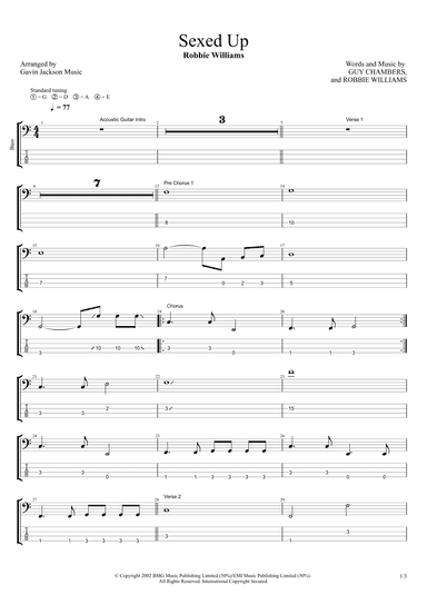 Sexed Up (arr. Gavin Jackson Music)