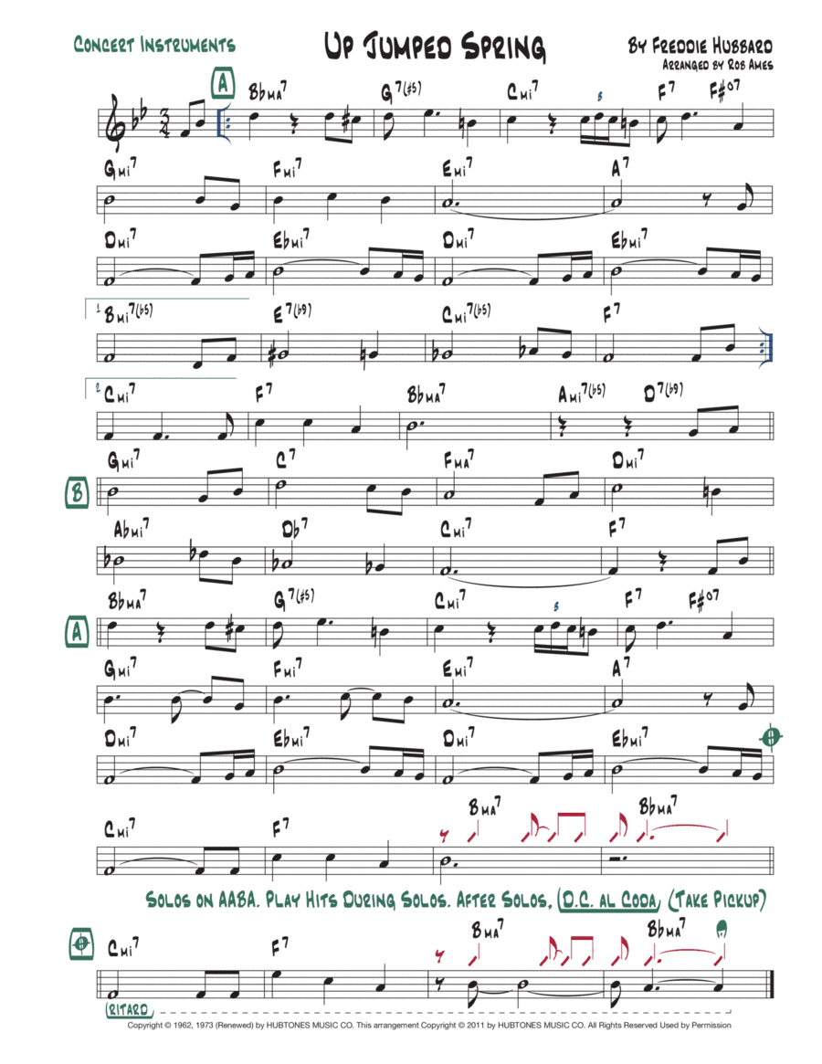 Up Jumped Spring (arr. Rob Ames)