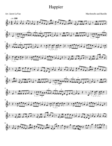 Happier (arr. Jarett LeVan)