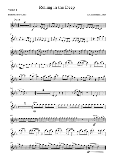 Rolling In The Deep (arr. Elizabeth Lister)
