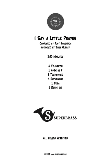 I Say A Little Prayer (arr. John Murray)