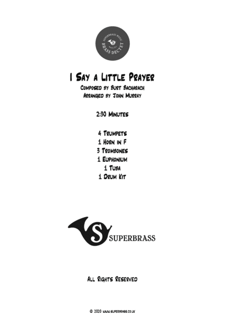 I Say A Little Prayer (arr. John Murray)
