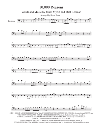 10,000 Reasons (Bless The Lord) (arr. Kevin Busse)
