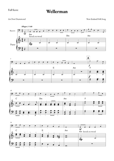 Wellerman (arr. Tom Drummond)