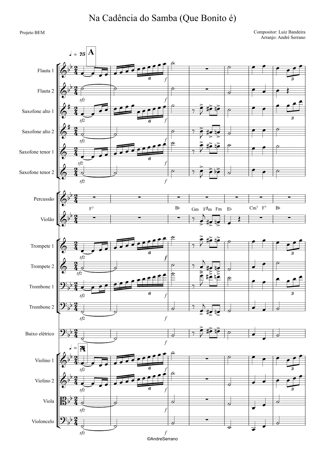 Na Cadencia Do Samba (arr. André Serrano)