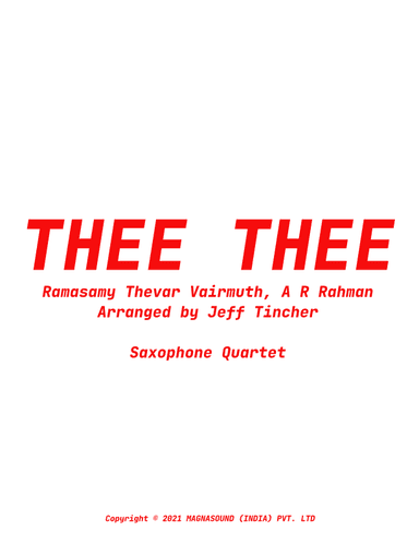 Thee Thee (arr. Jeff Tincher)
