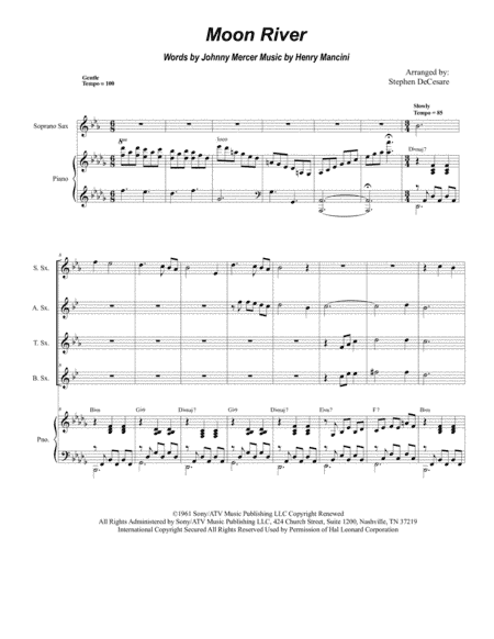 Moon River (arr. Stephen DeCesare)